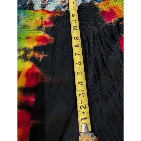 Vibrant Tie-Dye Flared Pants - Picture 7 of 8